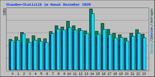 Stunden-Statistik im Monat Dezember 2020