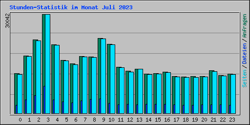 Stunden-Statistik im Monat Juli 2023
