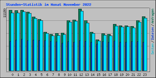 Stunden-Statistik im Monat November 2022