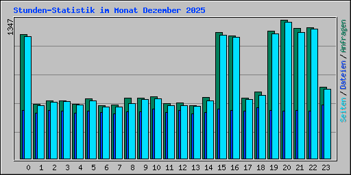 Stunden-Statistik im Monat Dezember 2025