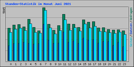 Stunden-Statistik im Monat Juni 2021