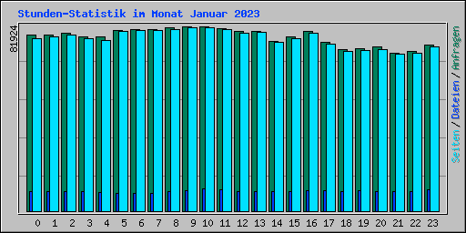 Stunden-Statistik im Monat Januar 2023