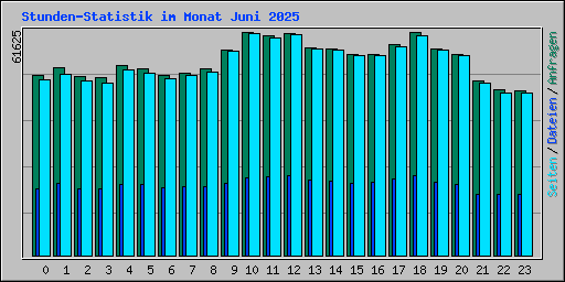 Stunden-Statistik im Monat Juni 2025